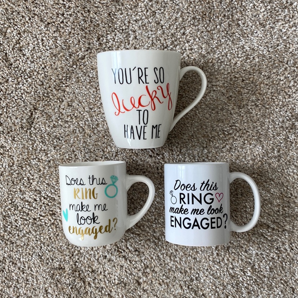 Bridal Mugs - Set of 3